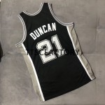 Maillot NBA San Antonio Spurs DUNCAN 21 Retro 2001-02 Mitchellness Noir Swingman - Homme